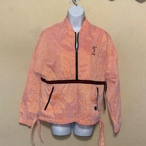 Foray Golf 1/4 zip honeycomb jacket tangerine color